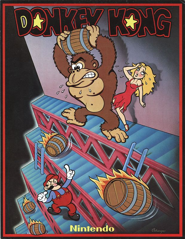 Donkey Kong box art for MSX